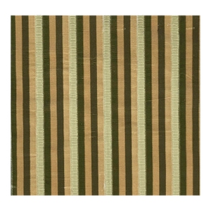 Modern Nancy Corzine Valentine Silk Stripe Cut Velvet Fabric - Endive - By the Yard
