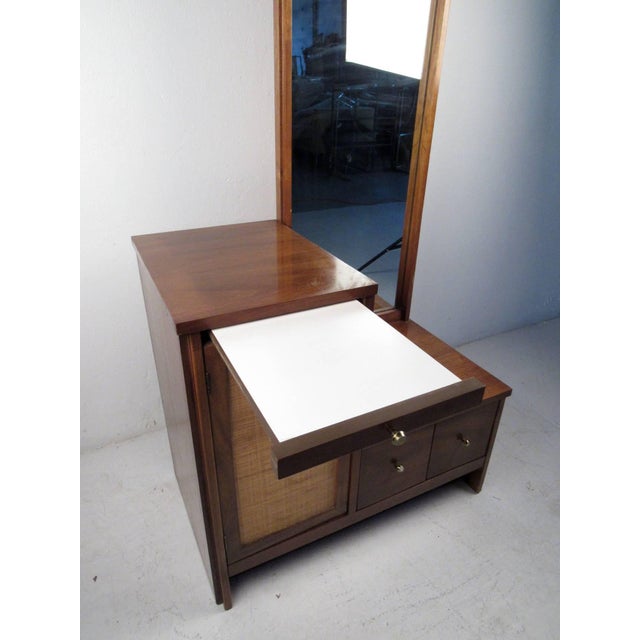 Mid Century Hall Cabinet With Mirror Chairish