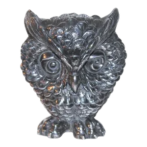 20thC Sterling Silver Owl Sculpture Signed