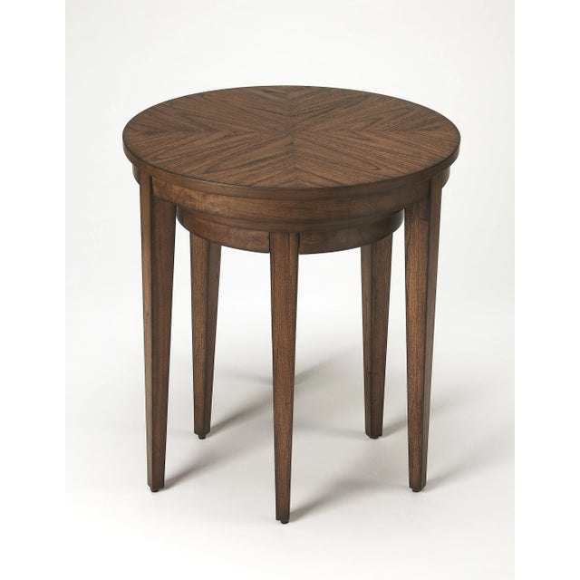 These tables feature elegant four-way-match veneer tops and slim tapered legs. Crafted from acacia Wood solids and acacia...