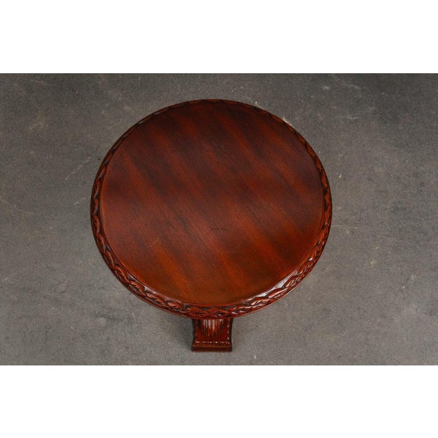 Biedermeier Style Side Table in Mahogany, Late 20th Century For Sale - Image 12 of 15