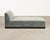 Textile Modern Sage Green Mohair Chaise Longue Daybed on Ebonized Base For Sale - Image 7 of 18