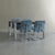 This saporiti dining set is an example of 1970s iconic italian modernism. The table, designed by giovanni offredi,...