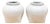 Pair of Wabi Sabi Distressed White Glazed Clay Urns For Sale