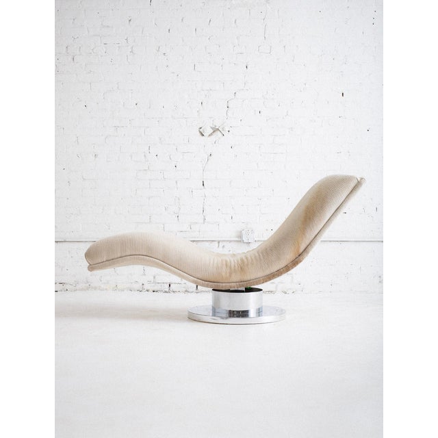 Milo Baughman for Thayer Coggin Milo Baughman for Thayer Coggin Serpentine Chaise For Sale - Image 4 of 12