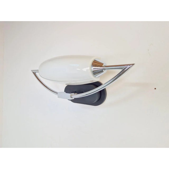 Vintage Bolero Wall Lamp in White Glass by Dieter Sieger for Peill & Putzler, Germany, 1970s For Sale - Image 11 of 12