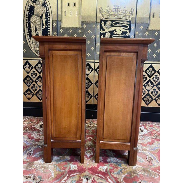 Empire Style Bedside Tables, Set of 2 For Sale - Image 4 of 7