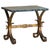 French Art Deco Gilt Iron + Green Marble Side Table, 1950s - 2 Available For Sale