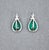 Metal 6.22 Ct Natural Pear Shape Emerald Earrings - 2 Pieces For Sale - Image 7 of 9