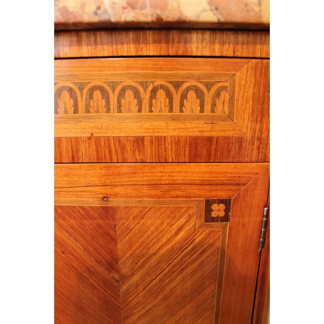 Tall French Transitional Louis XV Style Narrow Cabinet For Sale - Image 6 of 12