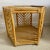 Mid-Century Modern Vintage Boho Chic Rattan Octagonal Glass Top Coffee Table For Sale - Image 3 of 8