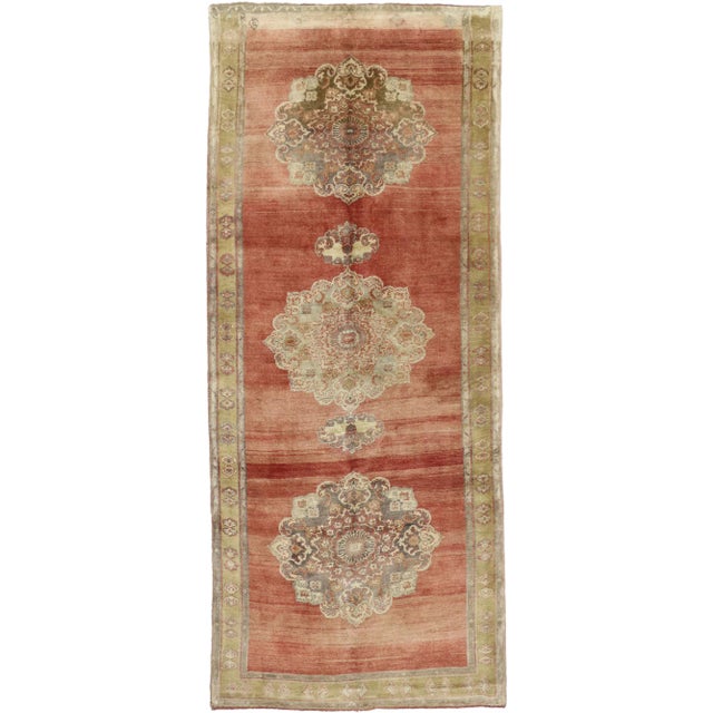 Vintage Turkish Oushak Rug - 05'03 X 12'06 For Sale In Dallas - Image 6 of 6