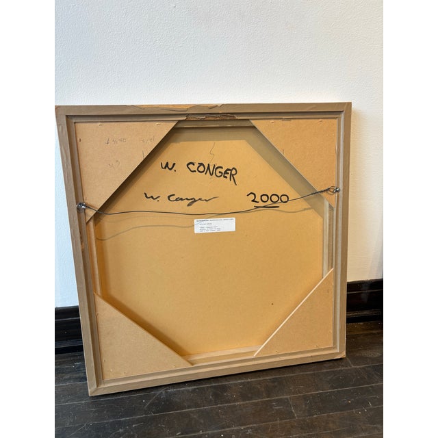 Abstract Abstract Square Oil Painting by William Conger For Sale - Image 3 of 4