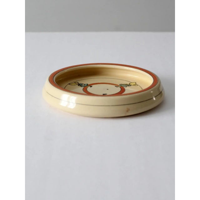 Antique Roseville Juvenile Creamware Pottery Plate For Sale - Image 6 of 9