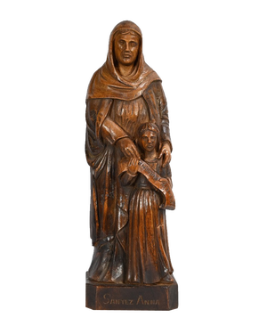 E. Le Neuthier, St. Anne of Brittany, Mid-19th Century, Ash