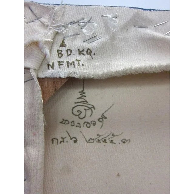 Kasem Khaolaor painting "Enlightenment," work signed on the back, circa 2001, mixed-media, acrylic on canvas, Northern...