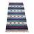 Vintage American Southwestern Kilim, Handwoven Wool, Stripe Pattern, Ivory & Green, 4’ X 8’ For Sale