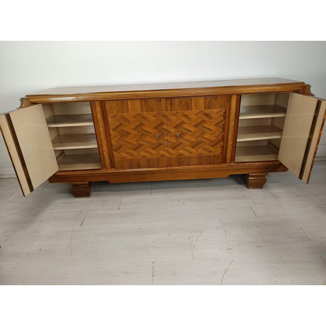 Mid-Century Marquetry Sideboard, 1940s For Sale - Image 6 of 18
