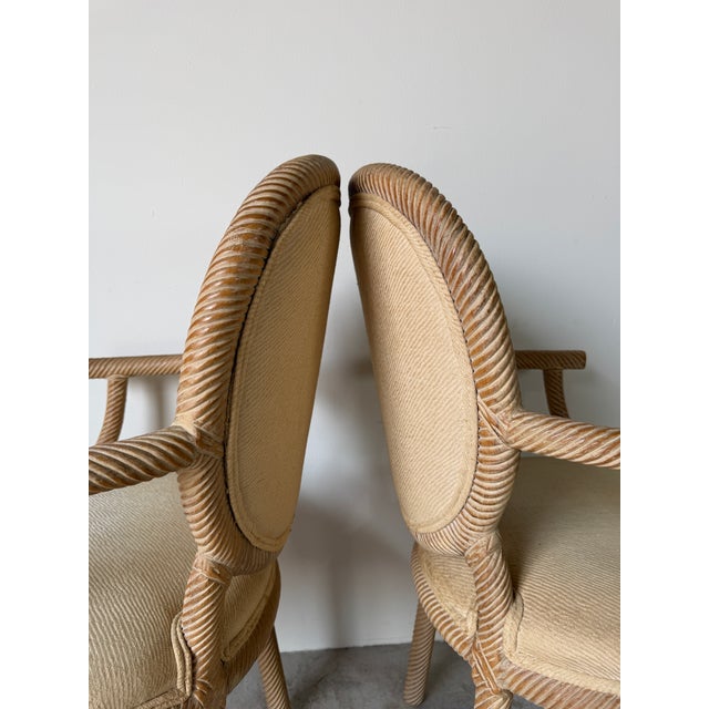 Italian F.lli Boffi Hollywood Regency Style Faux Rope Twist Dining Chairs – Set of 6 For Sale - Image 15 of 18