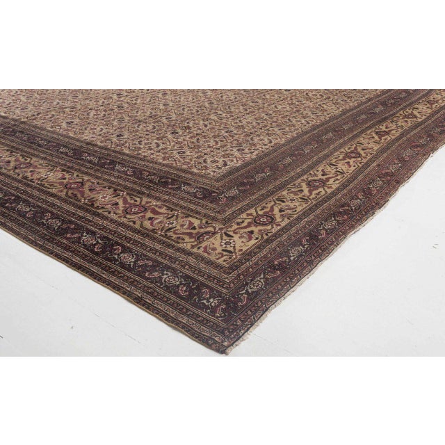 Persian Exquisite 1900s Oversized Antique Persian Meshad Rug For Sale - Image 3 of 5
