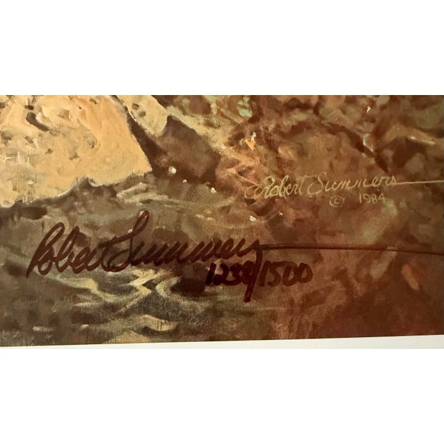 1985 Robert Summers Limited Edition Signed Print “Ten Minute Stretch” Unframed 1238/1500 For Sale In Milwaukee - Image 6 of 7