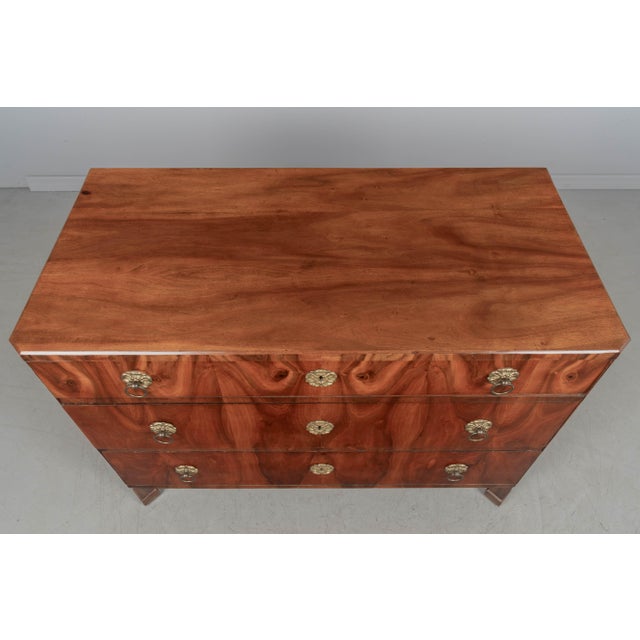 19th Century 19th Century Biedermeier Commode, Veneer of Walnut For Sale - Image 5 of 11