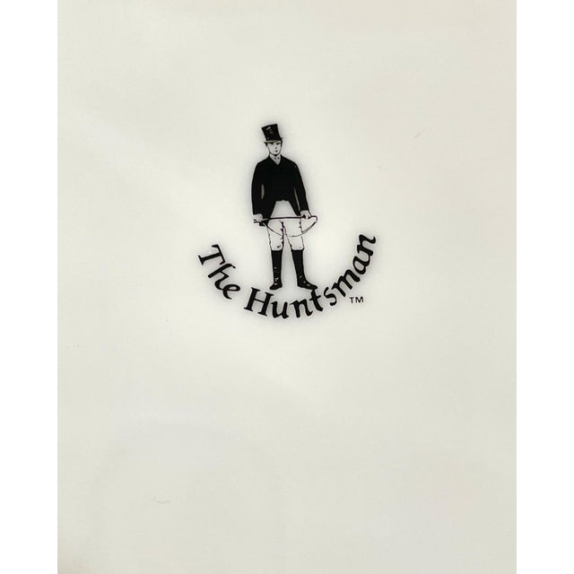 Ceramic Vintage Huntsman, Serving Platter and Two Plates With an Equestrian Theme For Sale - Image 7 of 7