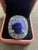 Bochic “Orient” Vintage Natural Sapphire & Multi Gem Ring Set In 18K Yellow Gold & Silver Natural Oval Shape Blue Sapphire...