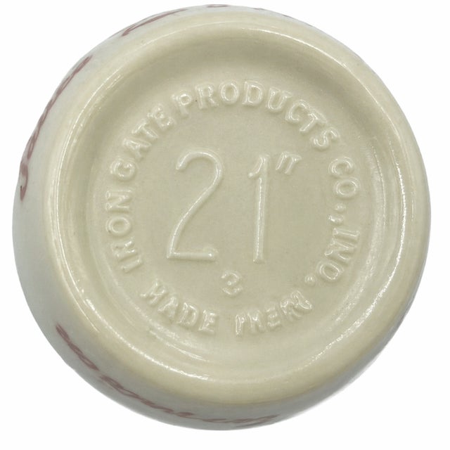 Vintage the "21" Club Nyc Restaurant Condiment Jar Sauce Maison Glass No Lid For Sale - Image 4 of 9