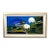 Theo Dodge Signed Painting, Green (Blue) Heron, Water Lilies and Dragonfly For Sale