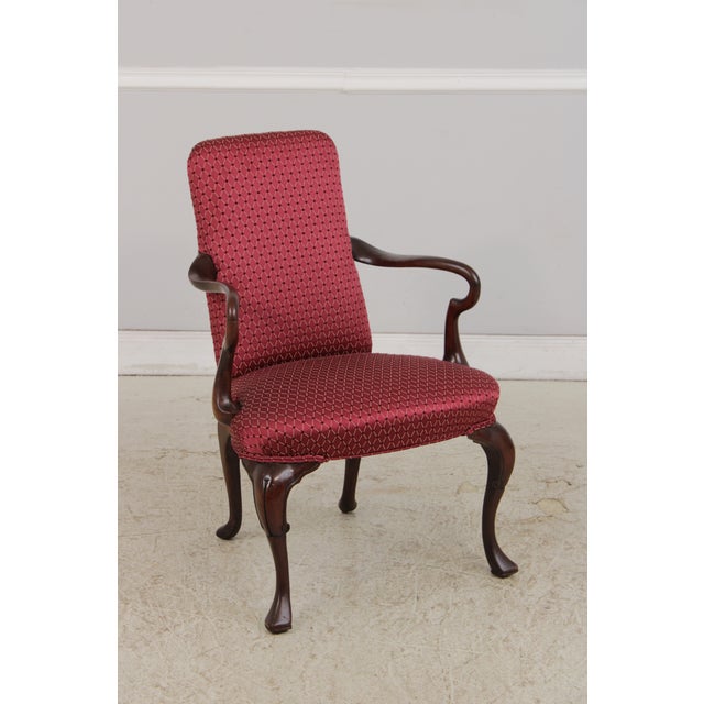 Age: Approx: 80 Years Old Details: Solid Mahogany Beveled Glass Mirror High Quality Construction Queen Anne Legs & Pad...