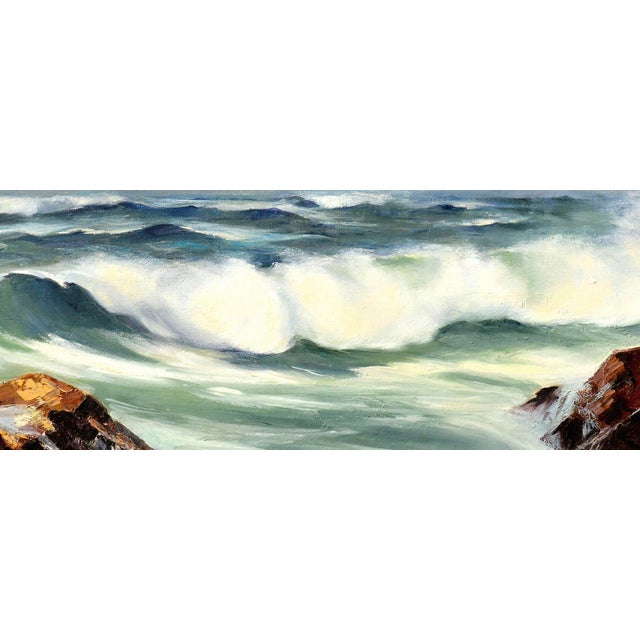 Davenport Seascape by C. Sokolovosky For Sale - Image 4 of 6