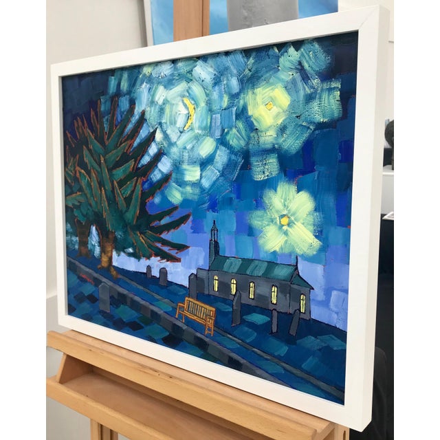 Anthony D Padgett, Starry Night after Vincent Van Gogh Saint Remy 1889 by Emerging British Artist, 2017 For Sale - Image 4 of 5