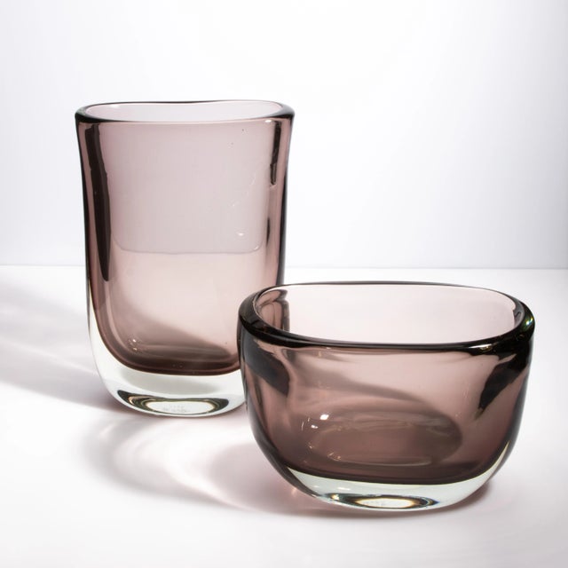 Hand Blown Murano Vase Massiccio Smoky For Sale In Los Angeles - Image 6 of 11