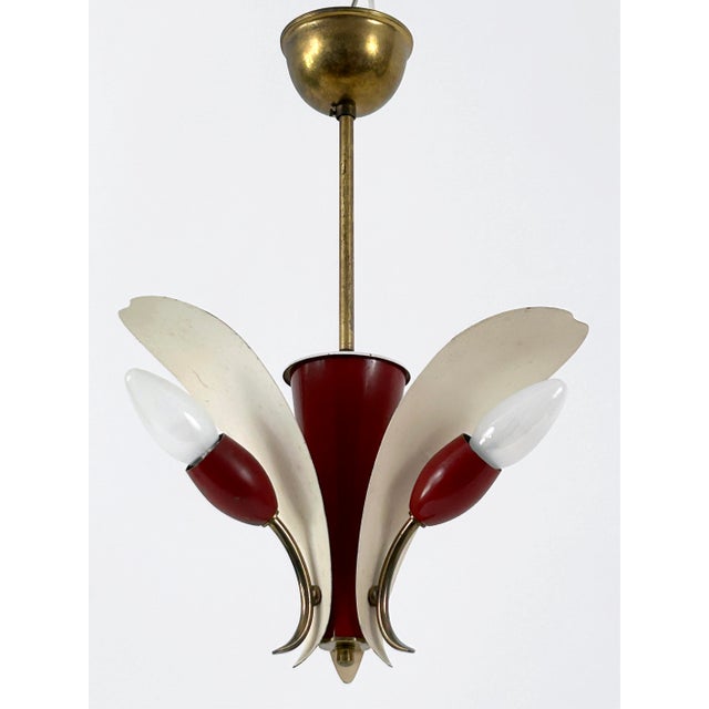 Metal Mid-Century Modern Pendant Lamp, 1960s For Sale - Image 7 of 18