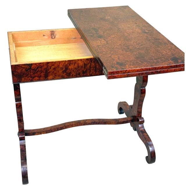 19th Century Thuya Wood Card Games Table, 1840 For Sale - Image 10 of 15