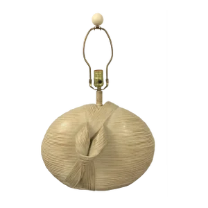 Vintage Betty Cobonpue Style Draped Plaster Table Lamp