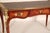 Wood Antique Louis XV Style King Wood and Tulip Wood Bronze Mounted Leather Top Desk For Sale - Image 7 of 12
