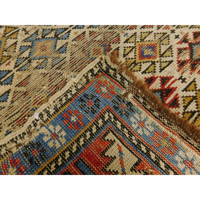 Distressed Antique Caucasian Prayer Rug For Sale - Image 12 of 13