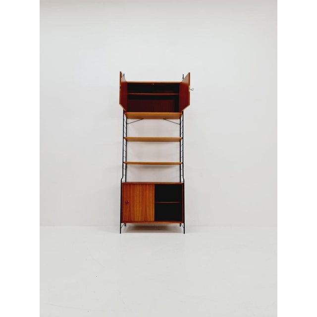 Free-Standing String Shelf-System in Teak from WHB Germany, 1950s For Sale - Image 3 of 11