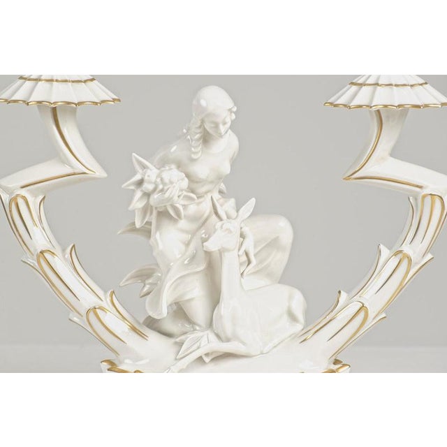 Chandelier in Porcelain by Karl Tutter, Germany, 1925 For Sale - Image 10 of 15