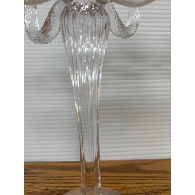 Crystal Taper Candelabras, Pair For Sale - Image 10 of 12