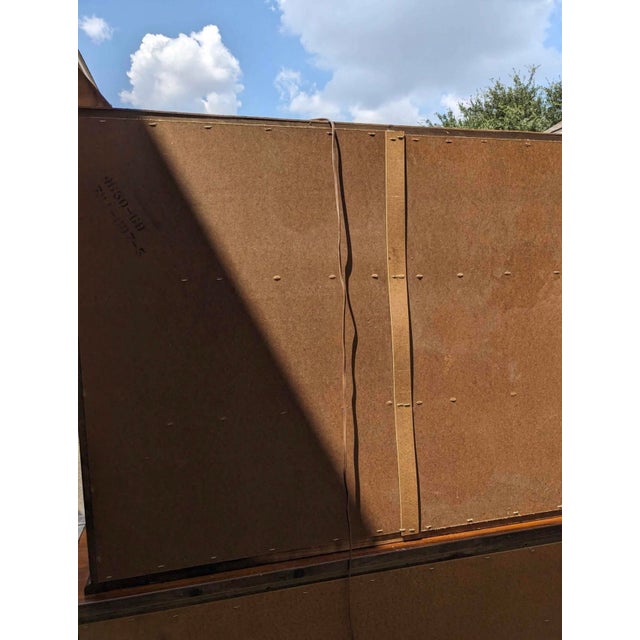 Coffee Late 20th Century Lighted China Cabinet, Vintage For Sale - Image 8 of 8