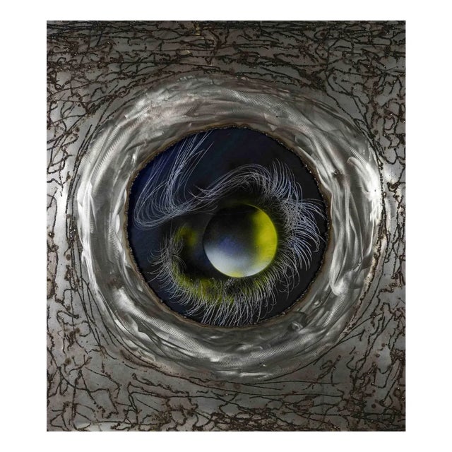 Lunar Fantasy, Original Mixed Media on Canvas, Late 20th Century For Sale