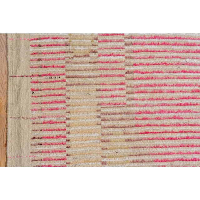 Large Pink Vintage Inspired Turkish Tulu - 14'5" x 17'8" For Sale - Image 4 of 6