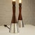 Bergboms Rosewood and Aluminum Table Lamps from Bergboms, Sweden, 1950s, Set of 2 For Sale - Image 4 of 13
