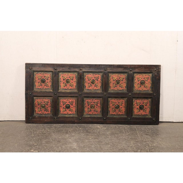 Early 20th Century Italian 6.5 Ft Long Paneled Wall Plaque For Sale In Atlanta - Image 6 of 12
