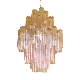 Pink Tronchi Murano Glass Chandelier by Simoeng for Simoeng For Sale