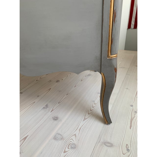 Wood Vintage French Style Writing Desk or Vanity For Sale - Image 7 of 12