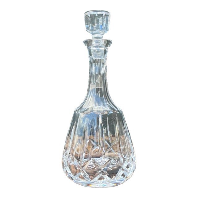 Vintage Regency Cut Glass Decanter For Sale